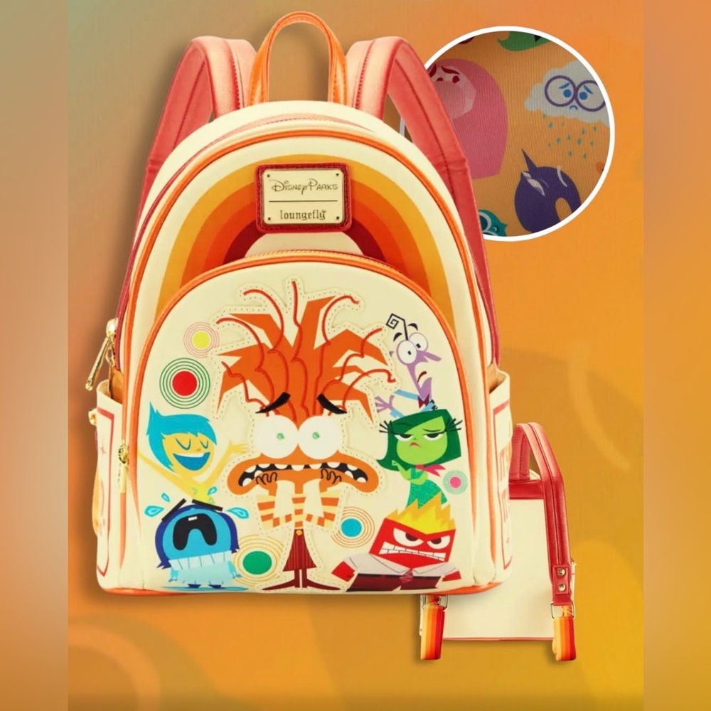 Loungefly Inside Out 2 Anxiety Mini Backpack - Disney Parks Exclusive